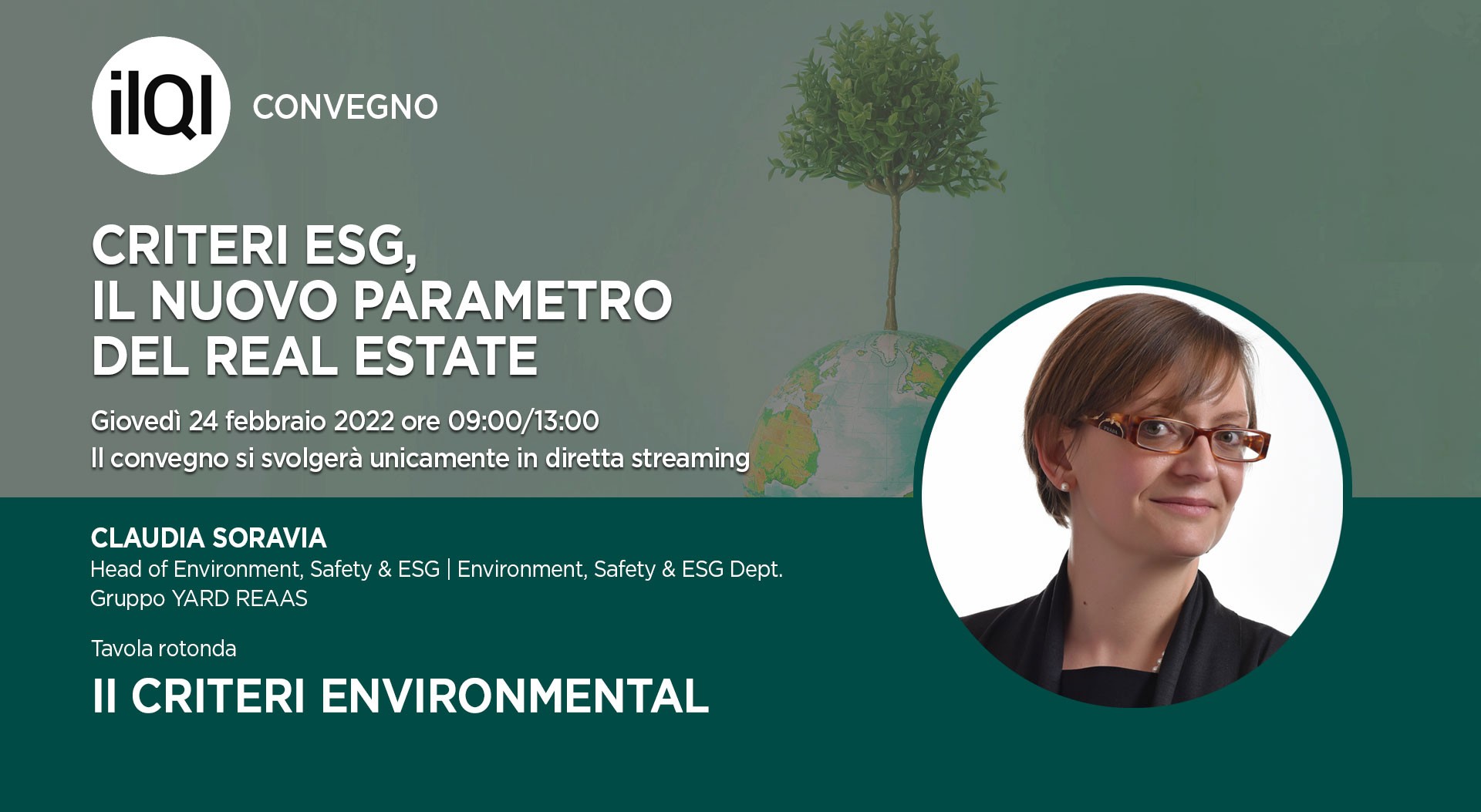 Claudia Soravia relatrice al Convegno “Criteri ESG, il nuovo parametro del real estate” de ll Quotidiano Immobiliare