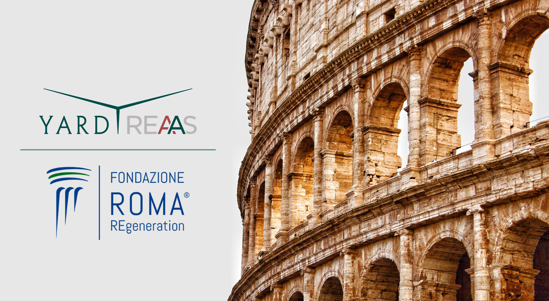 YARD REAAS diventa Socio Sostenitore di Fondazione ROMA REgeneration