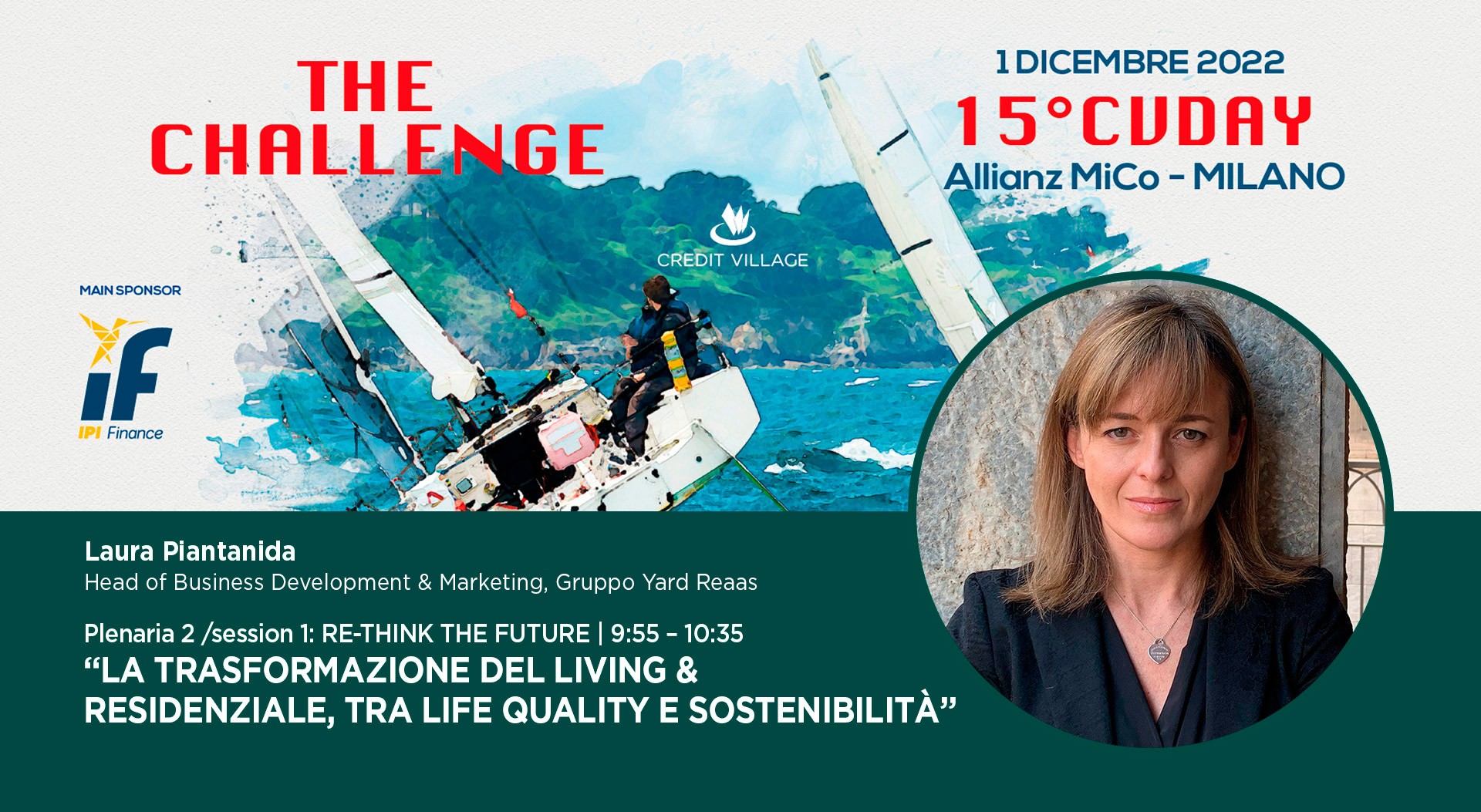 Laura Piantanida relatrice al 15° CVDay di Credit Village