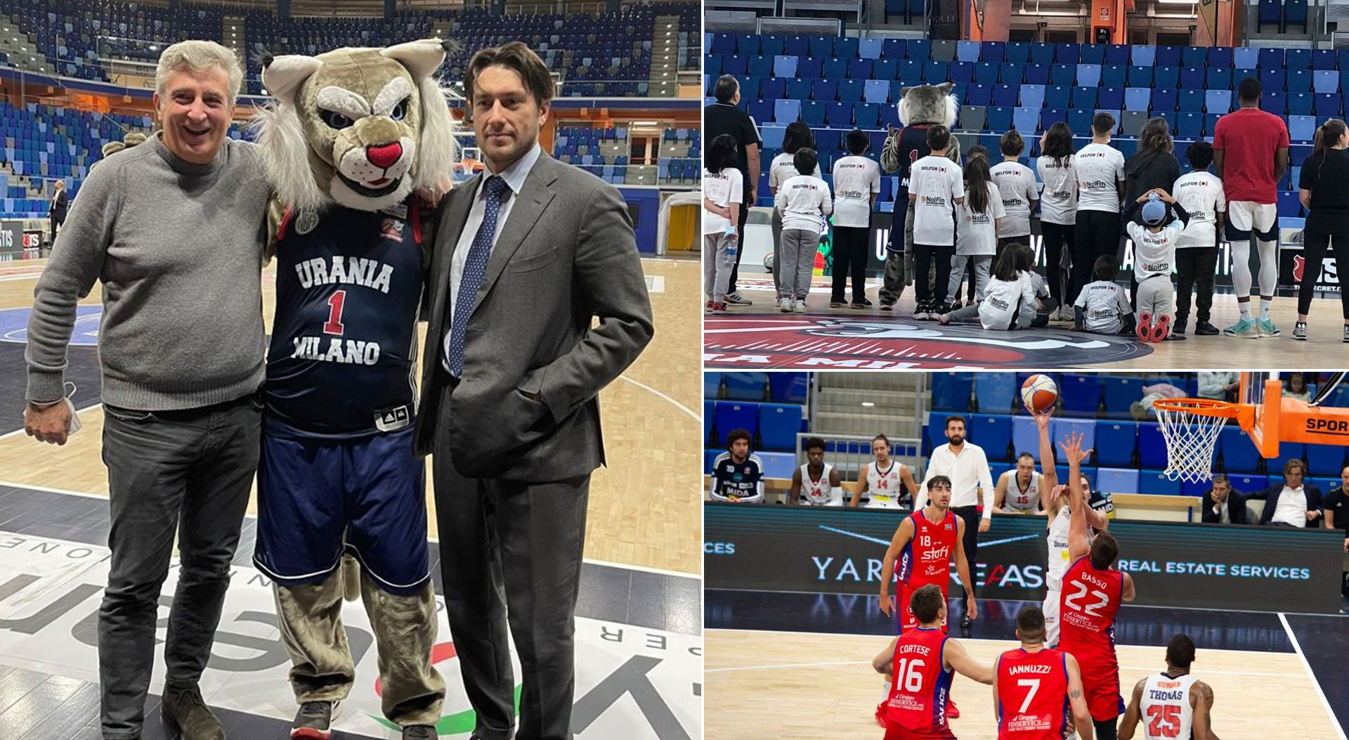 Urania Basket vicina ai bambini del CAF